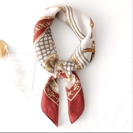 "Hilly" 70x70 cm scarf, Neck Scarf, Bag Scarf, High Grade Silk Imitation Material