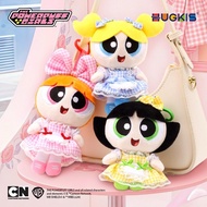 Ready Stock Original Powerpuff Girls Lolita Plush Keychain Bag Charm Cute Doll Claw Machine Toy飞天小女警