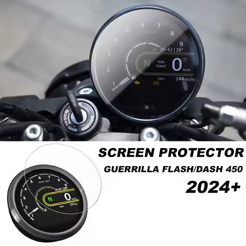 For Royal Enfield Guerrilla Flash/Dash 450 2024+ Scratch Cluster Screen Dashboard Protection Instrum