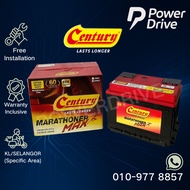 [ Installation Provided ] DIN55R | DIN55L ] Century Marathoner MAX Car Battery Gen2 / X50 / Citra