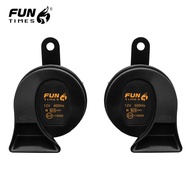FUNTIMES 1 Pair Horn Motorcycle Car Horn Set 400Hz / 500Hz 111dB 12V Universal Horn