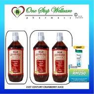 21ST CENTURY JUS KRANBERI / 21ST CENTURY CRANBERRY JUICE 500ML / 2X500ML (EXP:01/2027)