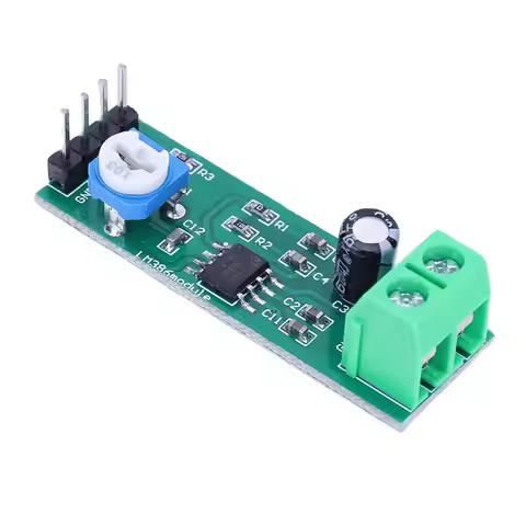 LM386 Digital Mono Amplifier Module 5V-12V Input Digital Sound Amplifier Module 10K Adjustable for S