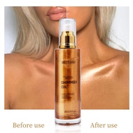 Ready Stock Fast Shipping body Shining oil body shimmer oil Face body Liquid Contouring Glittering H