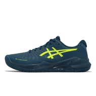 Asics Tennis Shoes GEL-Challenger 14 Seaweed Green Fluorescent Yellow Men's [ACS] 1041A405400