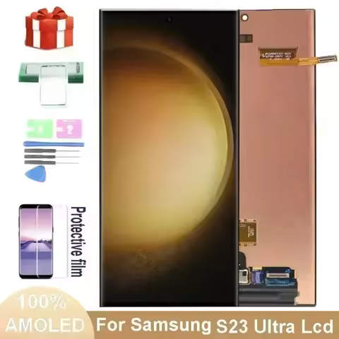 6.8'' Display For Samsung Galaxy S23 Ultra S918 SM-S918B S918U S918B/DS SUPER AMOLED LCD Touch Scree
