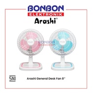 Arashi General Desk Fan 8 Inch FAN8 BLUE / FAN 8 / FAN8 PINK - Table Fan - Multifunction