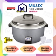 Milux Commercial Big Rice Cooker 10L MRC-5200 MRC5200 Periuk Nasi Besar Elektrik Restoran MRC-5100 M