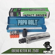 Obeng Ketok Getok Set 4 pcs / Impact Driver Box Besi - Vessel 2500