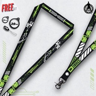 HIJAU GANTUNGAN GREEN CYBER LANYARD FOR CELLPHONE & ID CARDTALI | CYBER PUNK | CYBER CITY