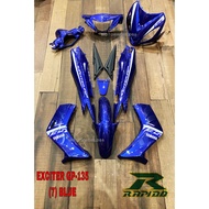 COVER SET LC135 V1 COVERSET EXCITER GP-135 (7) BLUE BODY COVER SHOOT LC135 V1 YAMAHA RAPIDO V-1