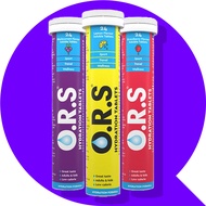 ORS / O.R.S Electrolytes Tablets for Reducing Dehydration , 24 Tablets  | Nuun Sport | High5 Zero | 