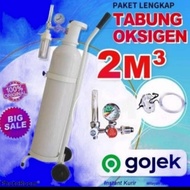 Tabung oksigen  Tabung oksigen 2m3 Lengkap  tabung oxygen set 3 in