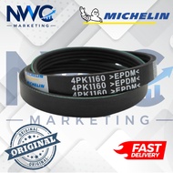 4PK1160 MICHELIN Fan Belt Honda Jazz GP1 1.3 Hybrid, Insight ZE2 1.3/ ZE3 1.5, CRZ 1.5