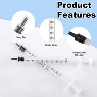 1Ml Sterile Oral Syringe, Individually Wrapped Cap, 1Cc For Pet, Oil, Glue, Lab Use, Liquid