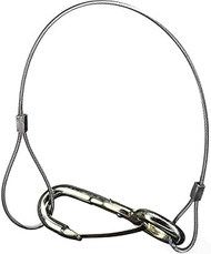 Manfrotto FF3276 Steel Safety Cable, Black, 44 lbs (22kg) Capacity, 137.79 x 0.8" (2.0 x 350mm), Spr