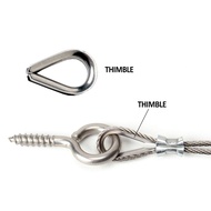 cable stainless steel wire cable rope thimble 304 DIY Home cable wire thimble 2mm/3mm/4mm/5mm/6mm/8m
