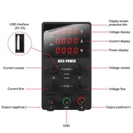Adjustable DC Power Supply 30V black