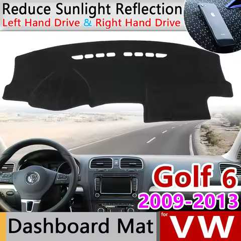 for Volkswagen VW Golf 6 MK6 2009~2013 5K Anti-Slip Mat Dashboard Cover Pad SunShade Dashmat Carpet 