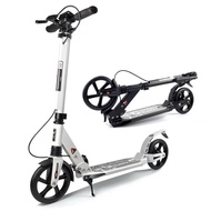 Adult Dual 4Cm Suspension 2 Wheels Foldable Kick Skate Scooter
