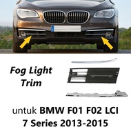 Fog Light Trim For bmw F01 F02 LCI Bumper Fog Lamp Grill 735 740