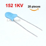 20pcs 101/100pF 152/1500pF 101M 152M 1KV High Voltage Ceramic Capacitor 1000V