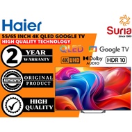 (Free Delivery Kedah,Penang & Perlis)Haier 55/65 Inch 4K UHD QLED 60HZ Google TV  H55S80FUX H65S80FU