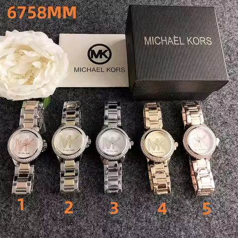 2026 New Michael Kors Fashion Diamond-Studded Quartz Watch Bag Luxury Business Design Casual Stainle