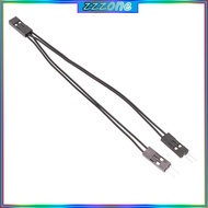zzz 10cm Duponts Connectors Wire 2 54mm 2Pin Female to Two Male for DIY Electronics