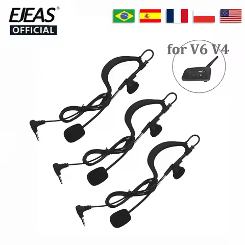 Suitable for V6C PRO V4C PLUS FBIM Referee Headset EJEAS 3.5mm Jack Full Duplex Walkie Talkie Access