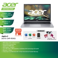 Acer Aspire 3 A315-24P-R5XG 15.6'' FHD Laptop Pure Silver ( Athlon 7220U, 8GB, 256GB SSD, ATI, W11, 