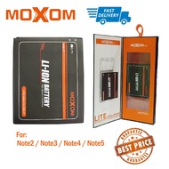 100% Original Moxom Samsung Note 2 3 4 5 Internal Smartphone Replacement Battery