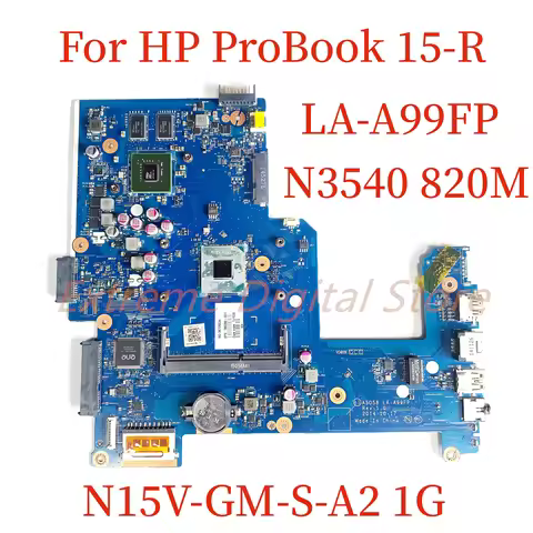 For HP ProBook 15-R laptop motherboard LA-A99FP with N3540 CPU 820M N15V-GM-S-A2 1G 100% Tested Full