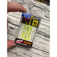 [HARiMiTSU Izumi Hong] (Super Sharp Three Needles) (Fluorescent Yellow) (Lure) (With Barb) [Fish Hoo