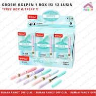 [WHOLESALE] 1 BOX CONTAINS 12 DOZEN / 144 PCS Ballpoint Pen/ Pen Ball Pen Open Close 0.5mm K 038