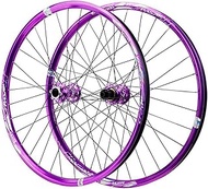 QNSALI Mountain Bike 26/27.5/29inch Wheelset,32H Disc Brake 9mm/15mm Double Wall Aluminum Alloy Rim 