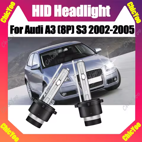2PCS 20000LM High Power 6000K White D2S Xenon Headlight Bubs 35W Xenon Car Lights 12V For Audi A3 (8