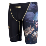 Zoke กางเกงว่ายน้ำเด็กผู้ชายกันน้ำสำหรับวัยรุ่นกางเกงว่ายน้ำเข่าชุดชายหาดแห้งเร็วชุดว่ายน้ำ