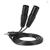 Xlr Male Cable Dual 5ft Audio M 5 Audio Xlr To 3.5mm Ft To 3 Audio Cable 5 M L 1.5m/ M Fls D L 1.5m/