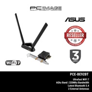 ASUS PCE-BE92BT WiFi 7 PCIE Wireless Adapter BE9300 Tri-Band 6GHz Bluetooth 5.4 External Antenna