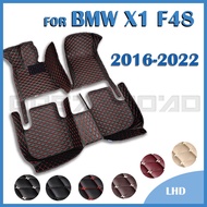 RHD Car Floor Mats For BMW X1 F48 2016 2017 2018 2019 2020 2021 2022 Custom Auto Foot Pads Carpet Cover Interior Accessories