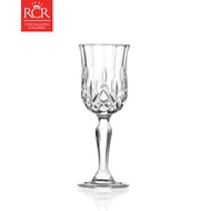 Set of 06 Italian Lead-Free Crystal Strong Wine Shot Glasses RCR Crystal Opera - Opera Liqueur Gobbl