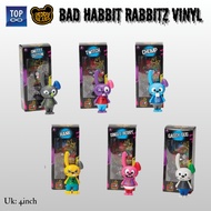 Deddy Bears Bad Habbit Rabbitz Vinyl 4inch - 4inch Vinyl Rabbit Display Collection