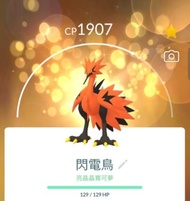 Pokemon GO 伽勒爾 閃電鳥 Shiny Galarian Zapdos 閃光 異色