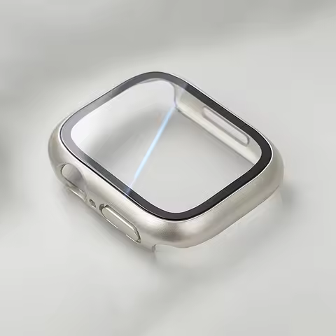 Glass+Case For Apple Watch 44mm 40mm 41mm 38MM 42mm 45mm 46mm Screen Protector Protective Cover Appl
