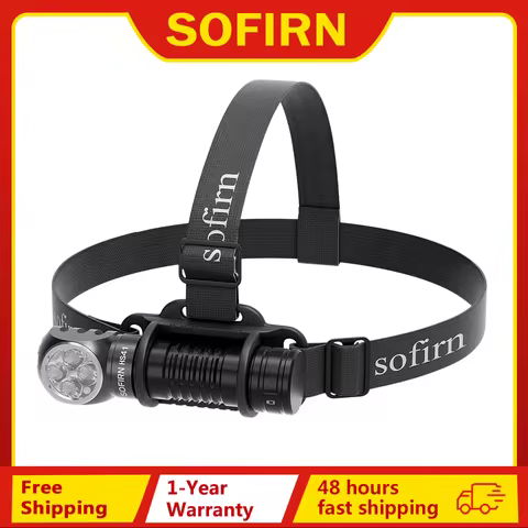 SOFIRN HS41 Headlamp 4000lm 21700 USB C Rechargeable with SST20 LED Torch Indicator with Magnetic Ta