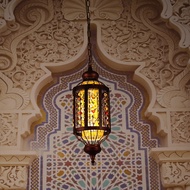 Retro Bohemian Ceiing Light Wrought Iron Pendant light Southeast Asian Turkish Mosaic Hainging Lamp