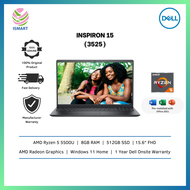 Dell Laptop Inspiron 15 3525 15.6" FHD 120Hz FOC 4GB RAM( Ryzen 5 5500U, 8GB, 512GB SSD, ATI, W11, HS )