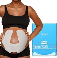 OK TAPE Pregnancy Belly Tape, Hypoallergenic Precut Belly Band Support, Relief Maternity Round Ligam