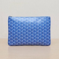GOYARD 藍色PVCLOGO手拿包肩背包